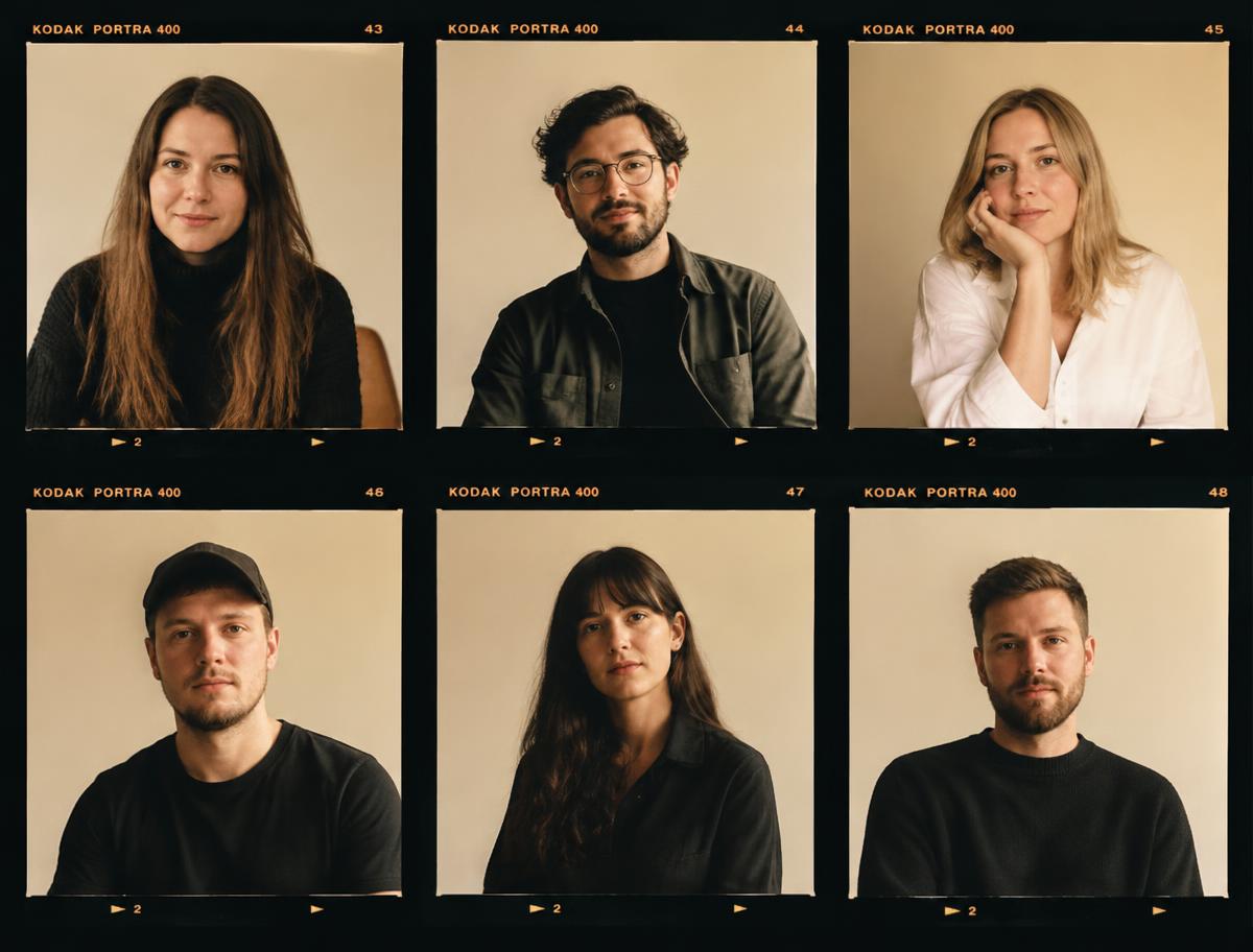 Concept contact sheet of portrait directions